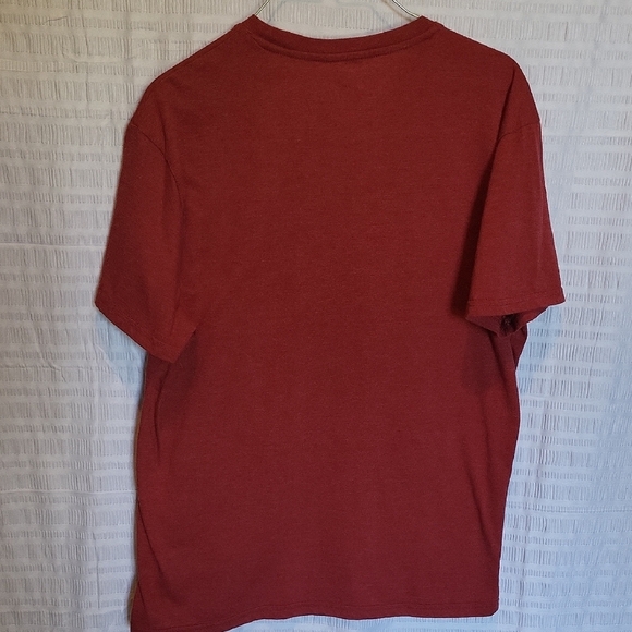 Psycho Bunny Burgundy Tee with White Print - Picture 3 of 5